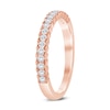Thumbnail Image 2 of 0.23 CT. T.W. Diamond Lattice-Style Stackable Band in 10K Rose Gold