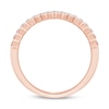 Thumbnail Image 3 of 0.23 CT. T.W. Diamond Lattice-Style Stackable Band in 10K Rose Gold