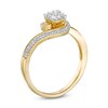 Thumbnail Image 3 of 0.20 CT. T.W. Multi-Diamond Bypass Promise Ring in 10K Gold