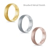 Men's 5.5mm Engravable Euro Comfort Fit Wedding Band in 14K Rose Gold (1 Line)