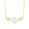 Thumbnail Image 1 of Unstoppable Love™ 0.15 CT. T.W. Diamond Dangle Cascading Necklace in 10K Gold