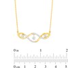 Thumbnail Image 3 of Unstoppable Love™ 0.15 CT. T.W. Diamond Dangle Cascading Necklace in 10K Gold