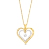 Unstoppable Love™ 0.15 CT. T.W. Diamond Dangle Double Heart Pendant in 10K Gold
