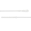 Thumbnail Image 3 of 0.04 CT. T.W. Diamond Frame Three Stone Anklet in Sterling Silver - 10"