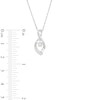 Thumbnail Image 2 of Unstoppable Love™ 0.20 CT. T.W. Diamond Dangle Infinity Pendant in Sterling Silver