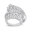 Thumbnail Image 0 of 3.00 CT. T.W. Diamond Multi-Row Bypass Ring in 10K White Gold