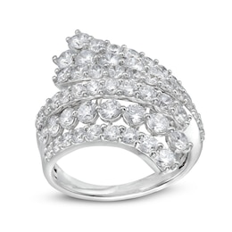 3.00 CT. T.W. Diamond Multi-Row Bypass Ring in 10K White Gold