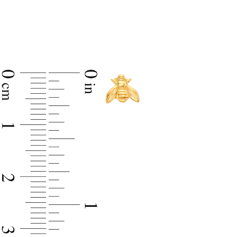 Main Image 3 of 5.7mm Bee Stud Earrings in 14K Gold