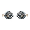 Thumbnail Image 2 of Disney Treasures Finding Nemo Blue Topaz and 0.04 CT. T.W. Diamond Dory Stud Earrings in Sterling Silver and 10K Gold