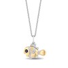 Thumbnail Image 0 of Disney Treasures Finding Nemo 0.065 CT. T.W. Diamond Marlin Pendant in Sterling Silver and 10K Gold