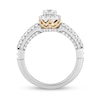 Thumbnail Image 3 of Collector's Edition Enchanted Disney 0.80 CT. T.W. Diamond Frame Engagement Ring in 14K Two-Tone Gold