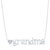 Thumbnail Image 0 of Diamond Accent Heart "grandma" Necklace in Sterling Silver