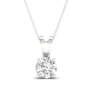 CT. Certified Lab-Created Diamond Solitaire Pendant in 10K White Gold (I/SI2