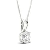 Thumbnail Image 2 of 0.90 CT. Certified Lab-Grown Diamond Solitaire Pendant in 10K White Gold (I/SI2)
