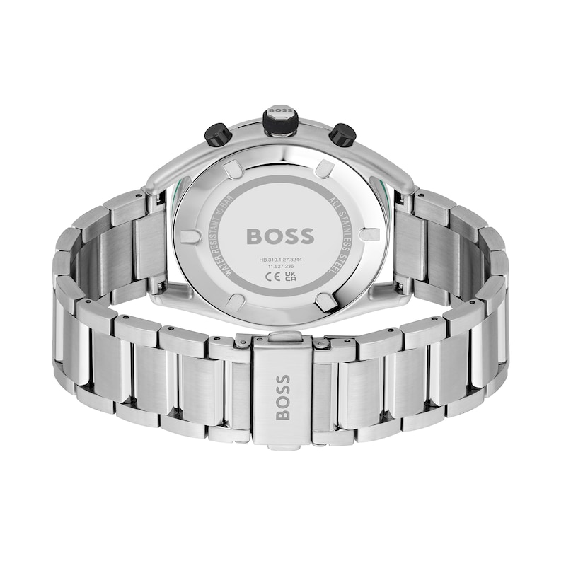 Peoples Jewellers Men's Hugo Boss Solgrade Chronograph Black Leather Strap  Watch with Grey Dial (Model: 1514031)|Peoples Jewellers | Kingsway Mall