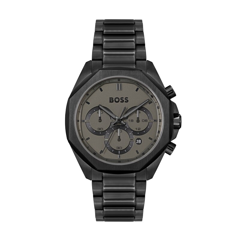 Main Image 1 of Men's Hugo Boss Cloud Black Chronograph Watch with Black Dial (Model: 1514016)