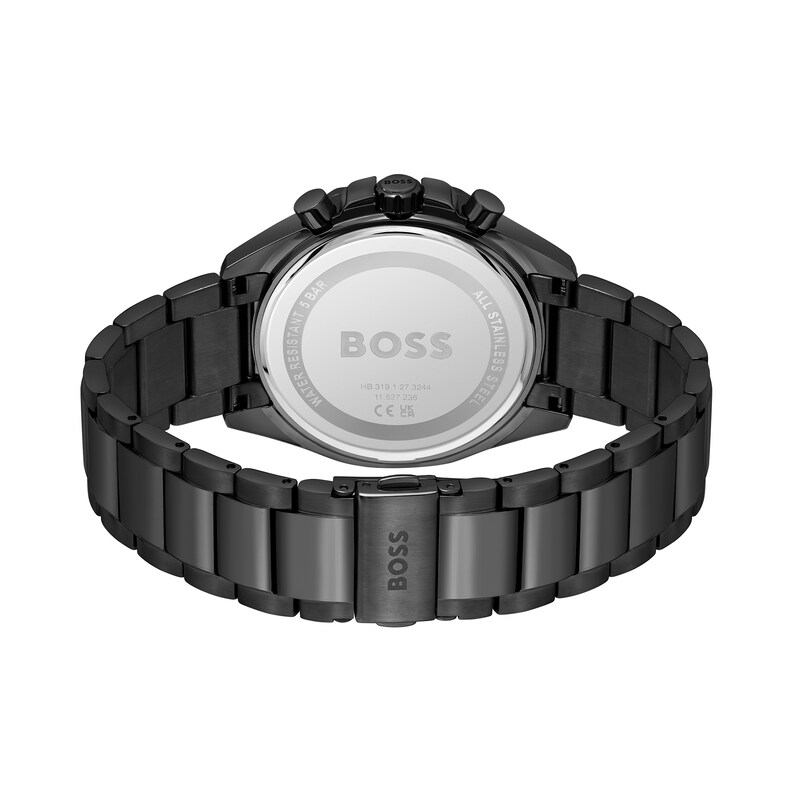 Main Image 3 of Men's Hugo Boss Cloud Black Chronograph Watch with Black Dial (Model: 1514016)