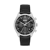 Men's Hugo Boss Gregor Chronograph Black Leather Strap Watch with Black Dial (Model: 1514049)