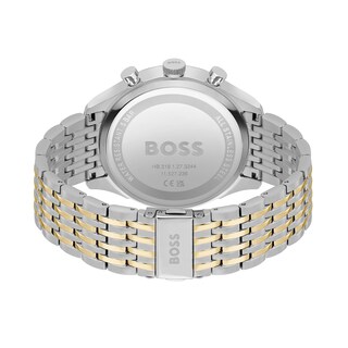 Men's Hugo Boss Gregor Chronograph Brushed Watch with Two-Tone Dial (Model: 1514053)