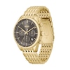 Thumbnail Image 2 of Men's Hugo Boss Gregor Chronograph Brushed Gold-Tone IP Watch with Black Dial (Model: 1514051)