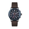 Thumbnail Image 1 of Men's Hugo Boss Solgrade Chronograph Brown Leather Strap Watch with Blue Dial (Model: 1514030)