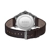 Thumbnail Image 3 of Men's Hugo Boss Solgrade Chronograph Brown Leather Strap Watch with Blue Dial (Model: 1514030)
