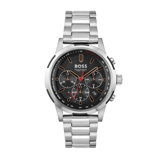 Men's Hugo Boss Solgrade Chronograph Watch with Black Dial (Model: 1514032)