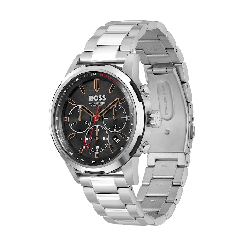 Peoples Men's Hugo Boss Solgrade Chronograph Watch with Black Dial (Model:  1514032)|Peoples Jewellers | Coquitlam Centre