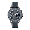 Men's Hugo Boss Troper Chronograph Blue Leather Strap Watch with Blue Dial (Model: 1514056)