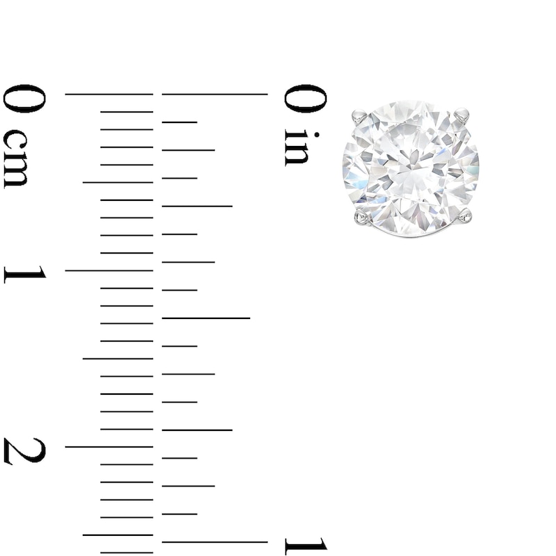 CT. T.W. Certified Lab-Created Diamond Solitaire Stud Earrings in 14K White Gold (I/SI2
