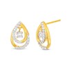 Unstoppable Love™ 0.20 CT. T.W. Diamond Double Teardrop Stud Earrings in 10K Gold