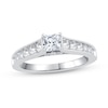 Thumbnail Image 1 of 0.69 CT. T.W. Princess-Cut Diamond Engagement Ring in 14K White Gold (I/I2)