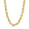 Thumbnail Image 1 of 4.4mm Glitter Rope Chain Necklace in Solid 10K Gold - 24"