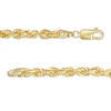 Thumbnail Image 3 of 4.4mm Glitter Rope Chain Necklace in Solid 10K Gold - 24"