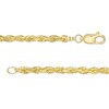 Thumbnail Image 3 of 3.0mm Glitter Rope Chain Necklace in Solid 10K Gold - 20"