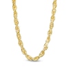 5.5mm Glitter Rope Chain Necklace in Solid 10K Gold - 24"