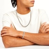 Thumbnail Image 2 of Men's Polished and Satin 3.5mm Reversible Curb Chain Bracelet and Necklace Set in Solid Stainless Steel