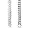 Thumbnail Image 3 of Men's Polished and Satin 3.5mm Reversible Curb Chain Bracelet and Necklace Set in Solid Stainless Steel