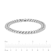 Thumbnail Image 4 of Men's Polished and Satin 3.5mm Reversible Curb Chain Bracelet and Necklace Set in Solid Stainless Steel