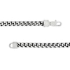 Thumbnail Image 3 of Men's 5.5mm Franco Chain Necklace in Solid Stainless Steel  with Black Ion-Plate - 24"