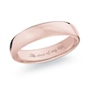 Thumbnail Image 1 of 6.5mm Comfort-Fit Euro Engravable Wedding Band in 14K Rose Gold (1 Line)