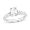 Thumbnail Image 0 of Vera Wang Love Collection Certified Emerald-Cut Centre Diamond 1.45 CT. T.W. Engagement Ring in 14K White Gold (I/SI2)