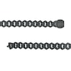 Thumbnail Image 2 of Men's 0.50 CT. T.W. Black Diamond Squared Link Chain Bracelet in Stainless Steel with Black Ion-Plate - 8.62"