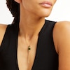 Thumbnail Image 2 of Jade and 0.10 CT. T.W. Diamond Lantern Necklace in 14K Gold