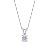 Thumbnail Image 1 of 0.40 CT. Certified Lab-Grown Diamond Solitaire Pendant in 10K White Gold (I/SI2)