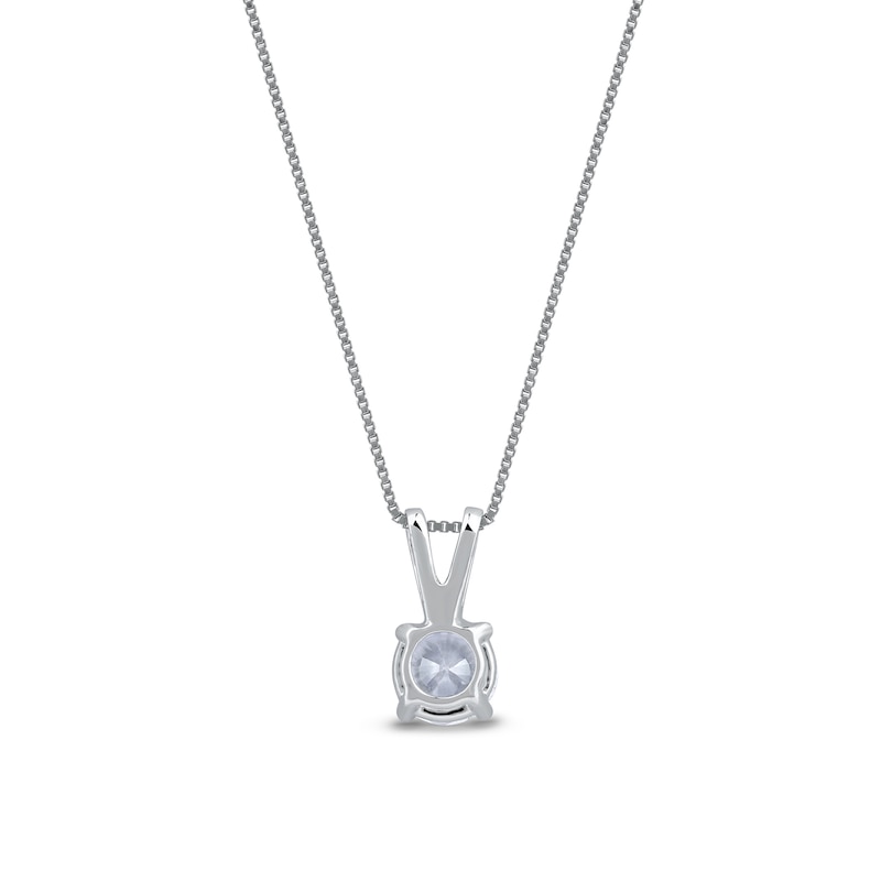 Main Image 3 of 0.40 CT. Certified Lab-Grown Diamond Solitaire Pendant in 10K White Gold (I/SI2)