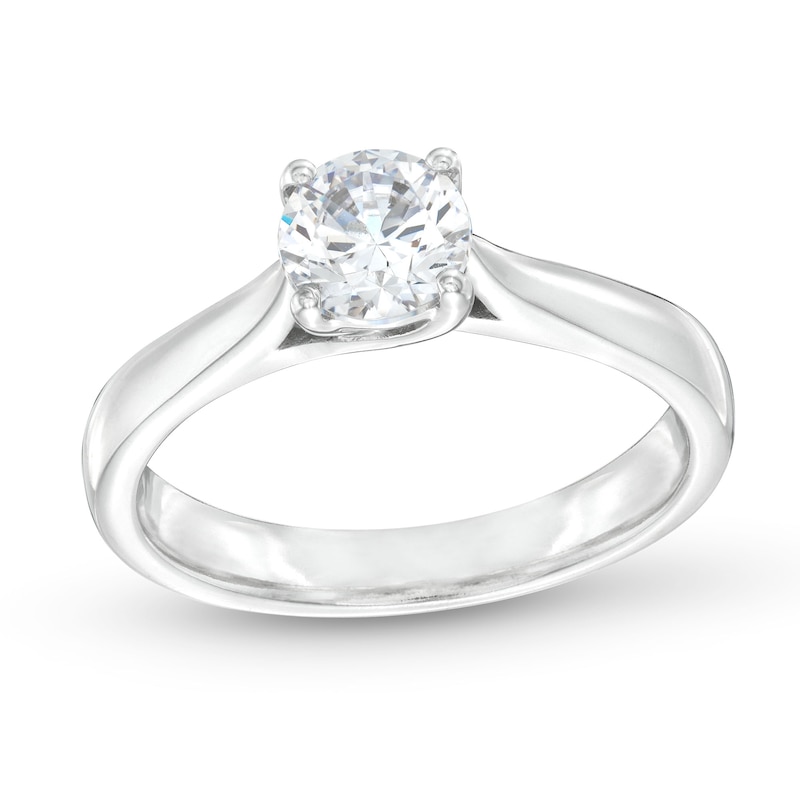 1.00 CT. GIA-Graded Diamond Solitaire Engagement Ring in 14K White Gold (F/SI2)|Peoples Jewellers