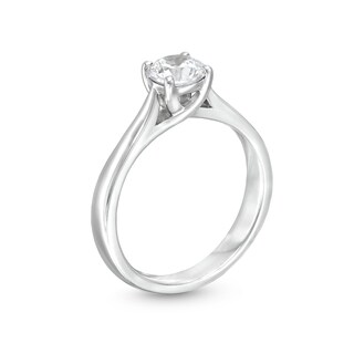 1.00 CT. GIA-Graded Diamond Solitaire Engagement Ring in 14K White Gold (F/SI2)
