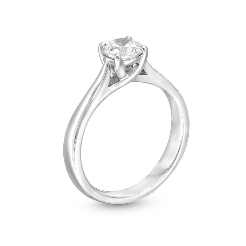 1.00 CT. GIA-Graded Diamond Solitaire Engagement Ring in 14K White Gold (F/SI2)