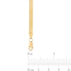 3.8mm Herringbone Chain Bracelet in Hollow 14K Gold - 7.0"